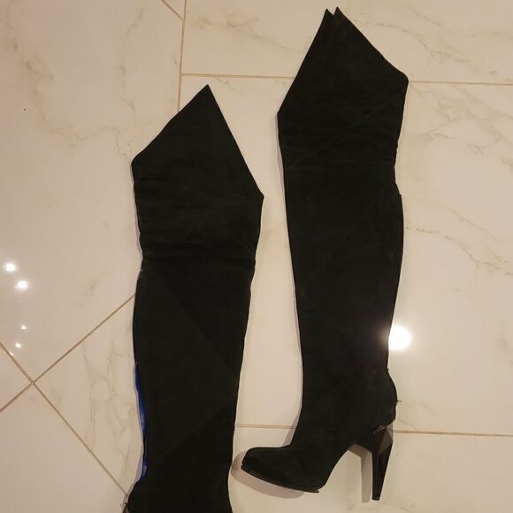 BOOTS Raphael Young BLACK Thigh High 39 - Picture 1 of 11